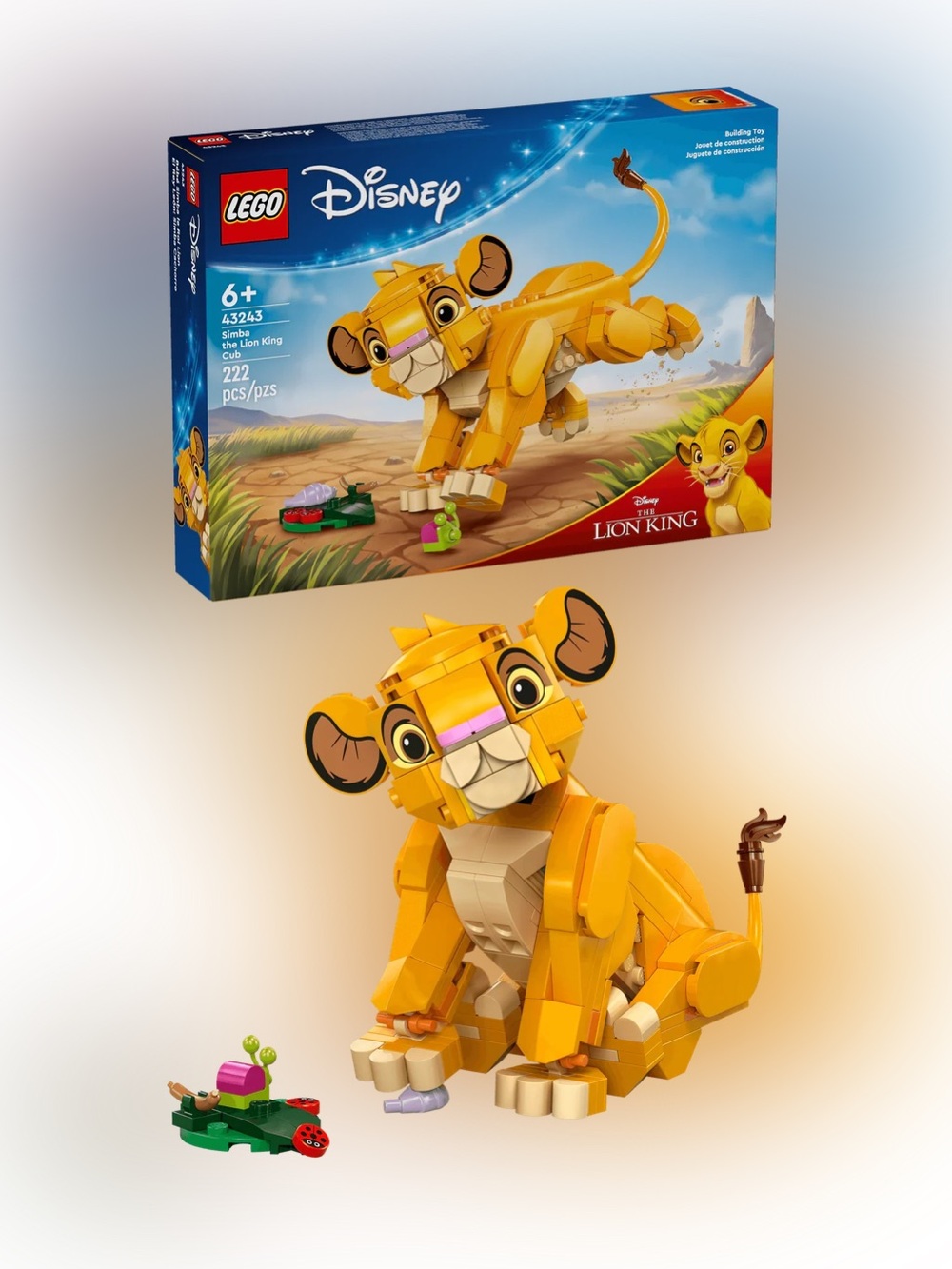 Lego Yellow Simba Cub Building Set - Disney Lion King